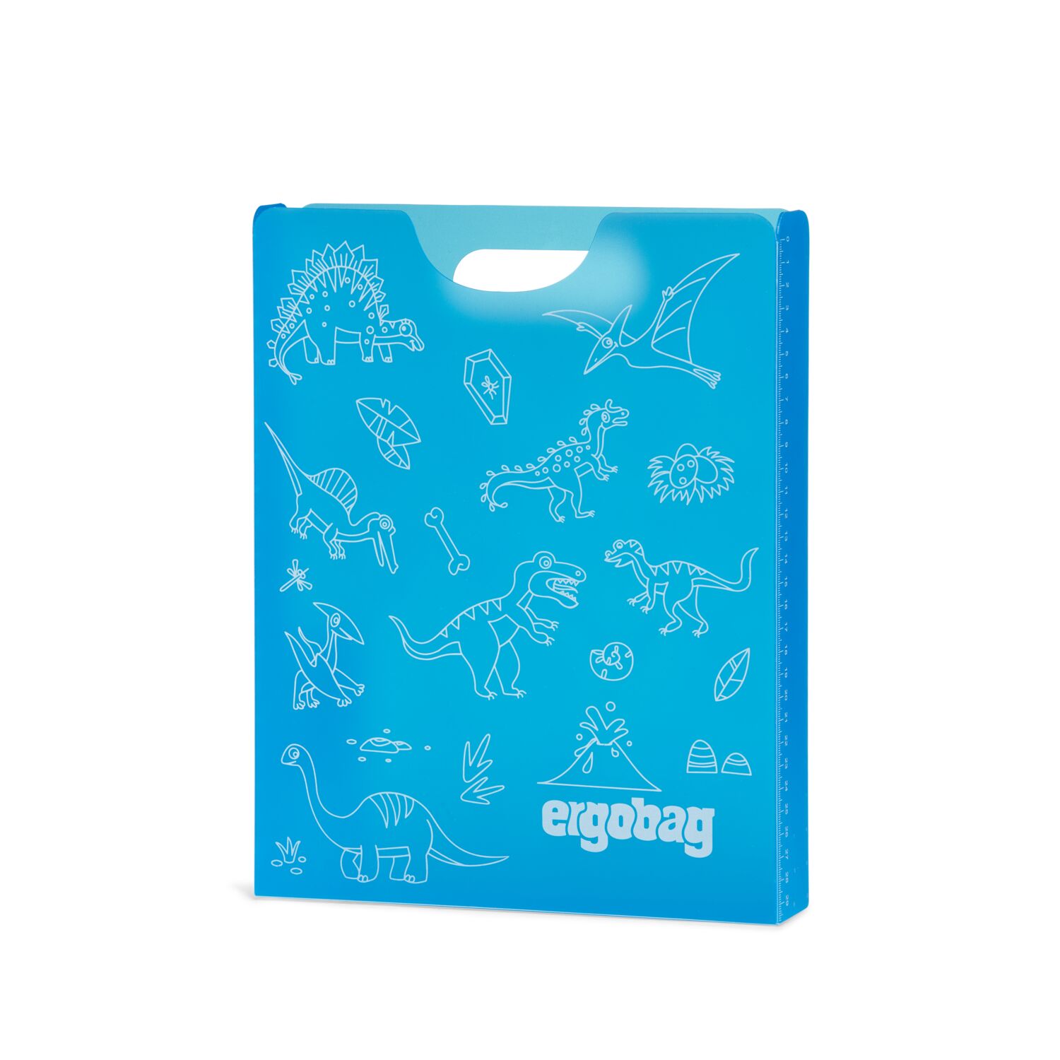 ergobag Heftebox Dinosaurier blau