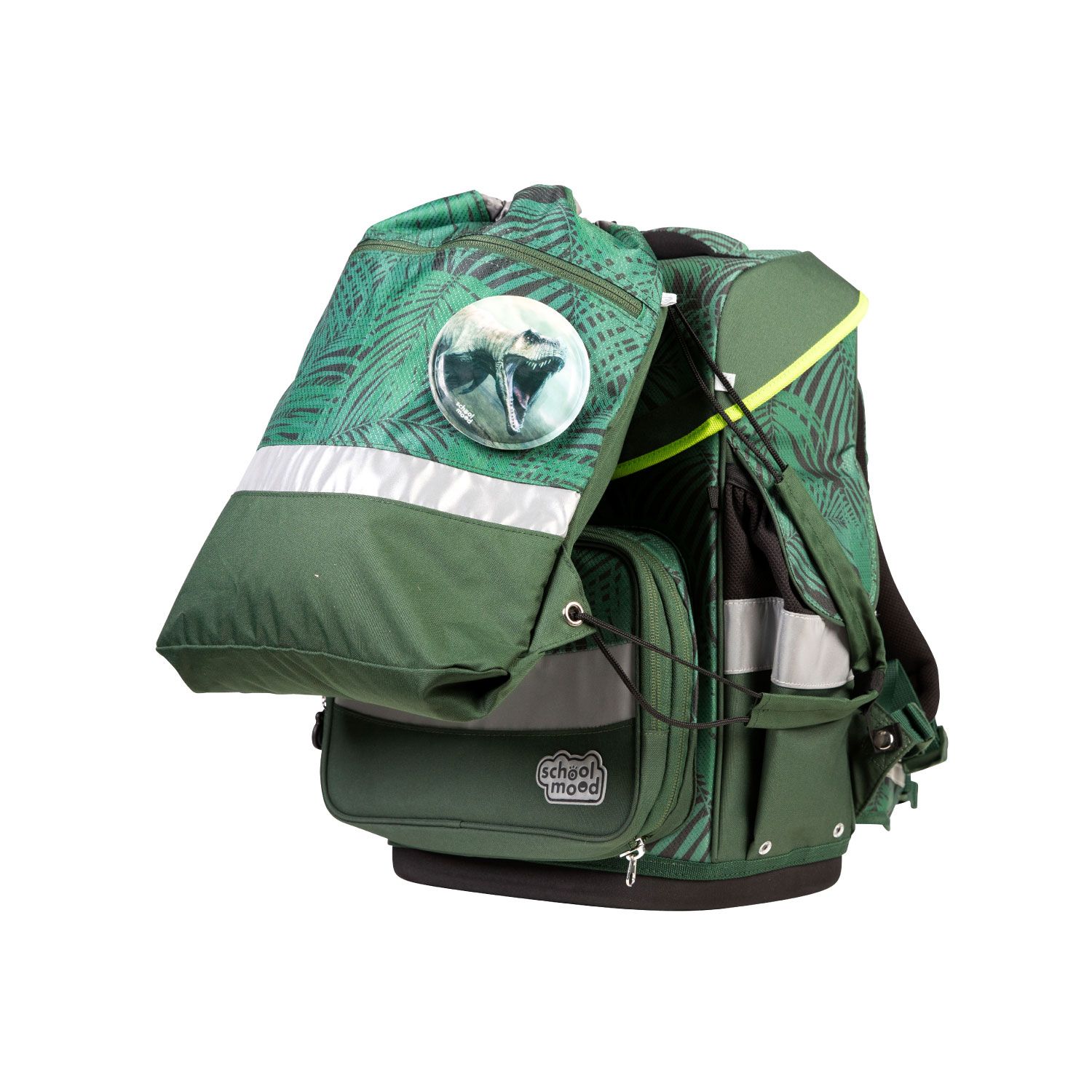 School-Mood Timeless Pro Schulranzen-Set 2025 7-tlg. Daniel (Dinosaurier)