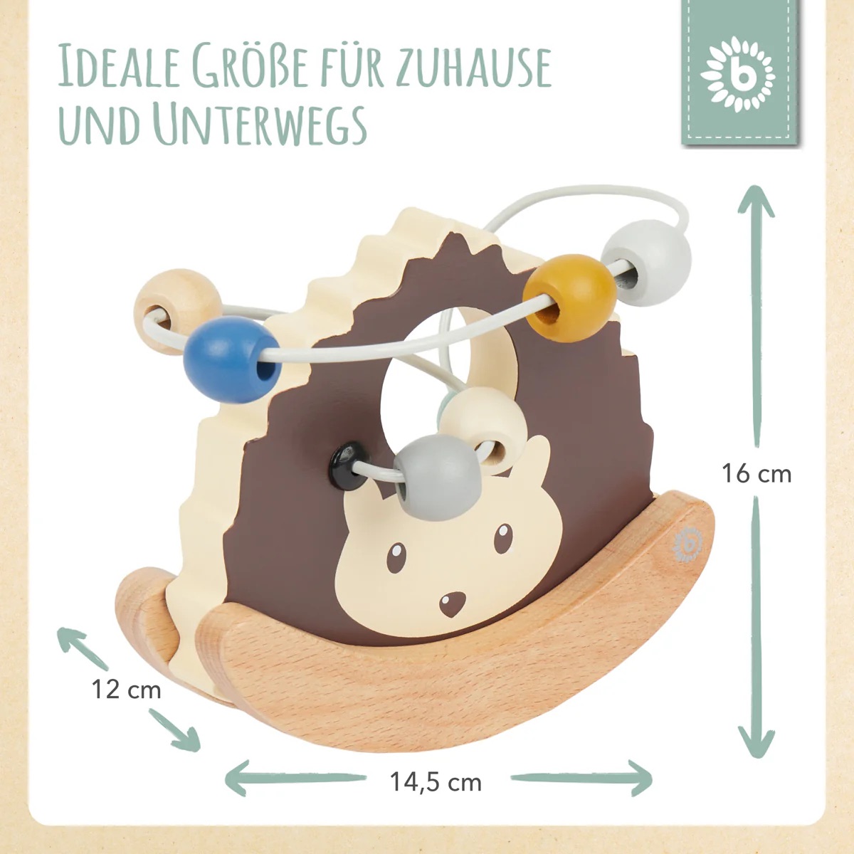 bieco Motorikschleife mit Wippe Igel bieco Motorikschleife mit Wippe Igel