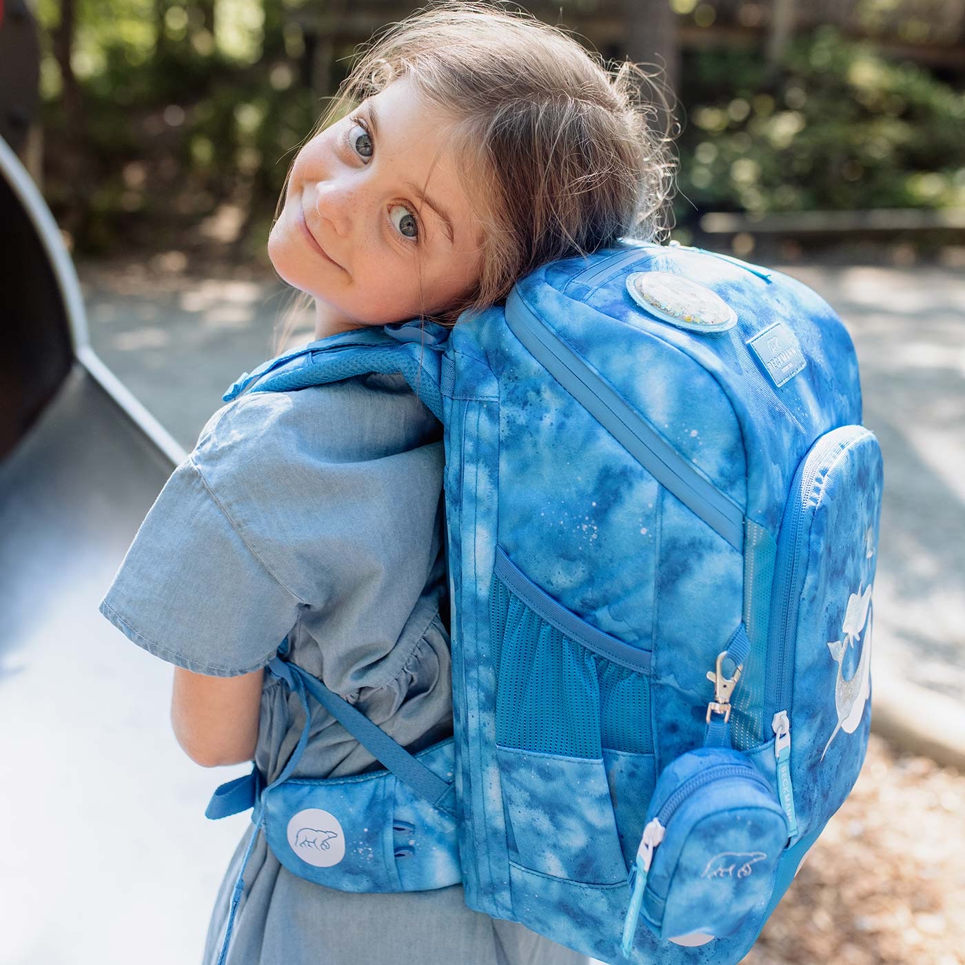 Beckmann Schulrucksack-Set Active Air FLX 6-teilig Ocean