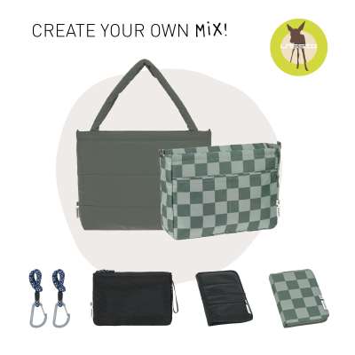Lässig MIX Wickeltasche Shopper Olive