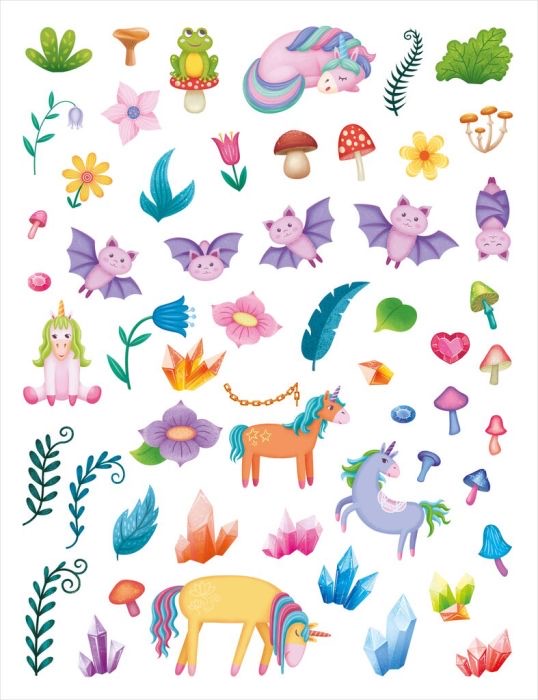 moses Mein magisches Rubbelsticker-Buch Einhörner