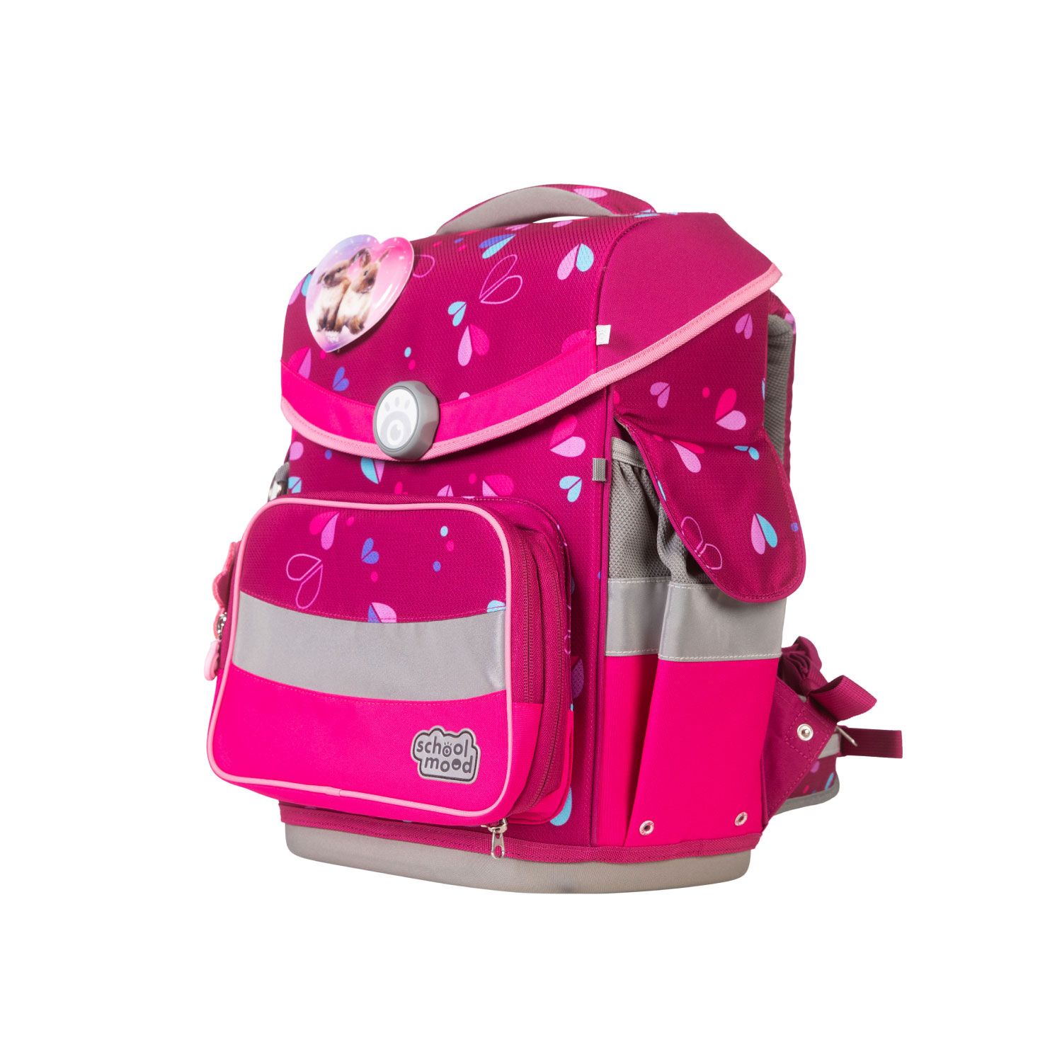 School-Mood Timeless Pro Schulranzen-Set 2025/2026 7-tlg. Klara (Häschen)