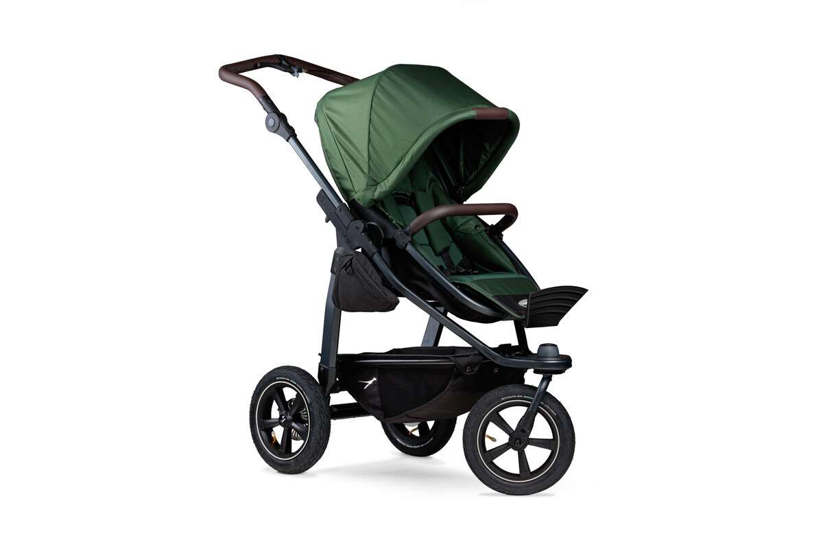 tfk mono2 - Kombi Kinderwagen mit Luftkammerrad-Set olive