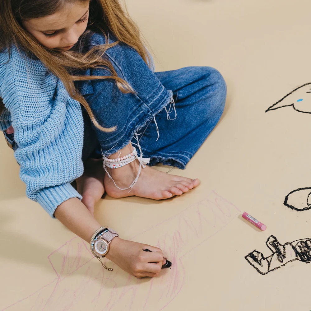 KWIO Tikk Armbanduhr für Kinder Powder Rose