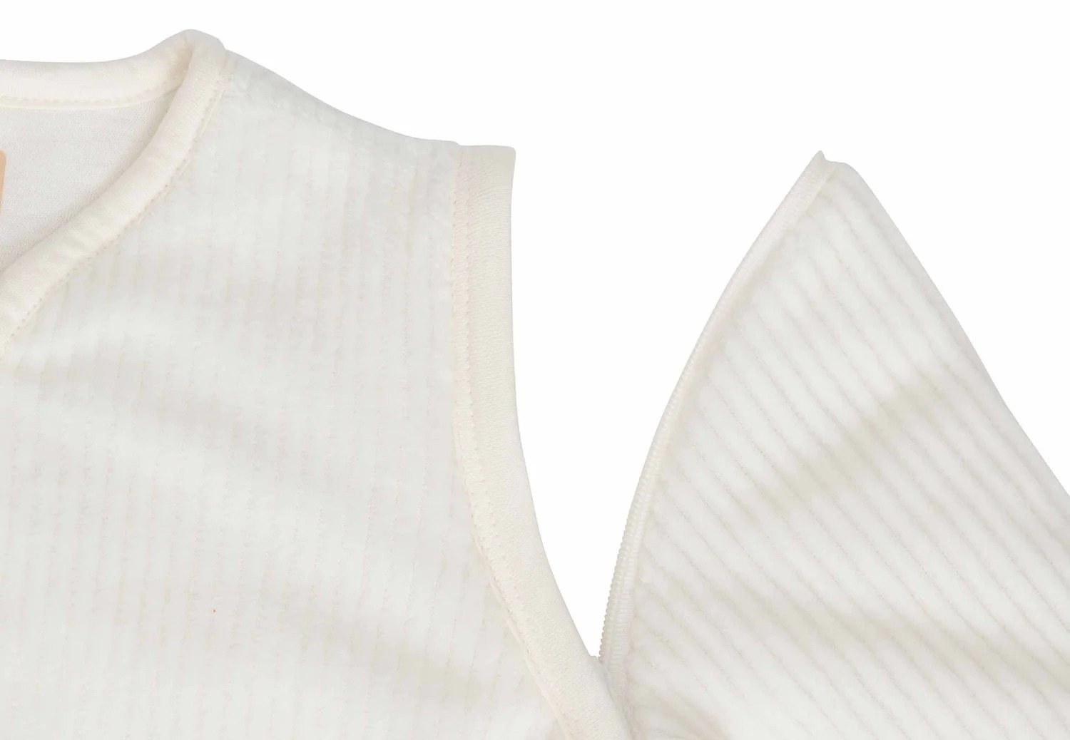 Jollein Schlafsack mit abnehmbaren Ärmeln Rib 60cm Ivory