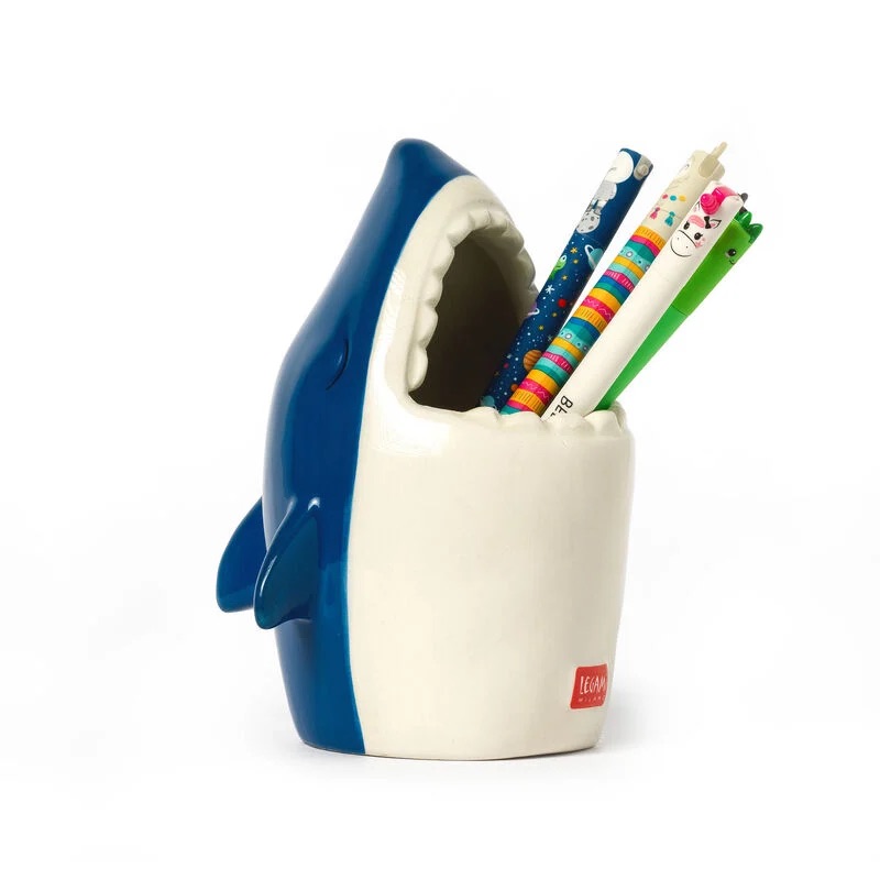 Legami Keramik-Stiftehalter - Desk Friends Shark