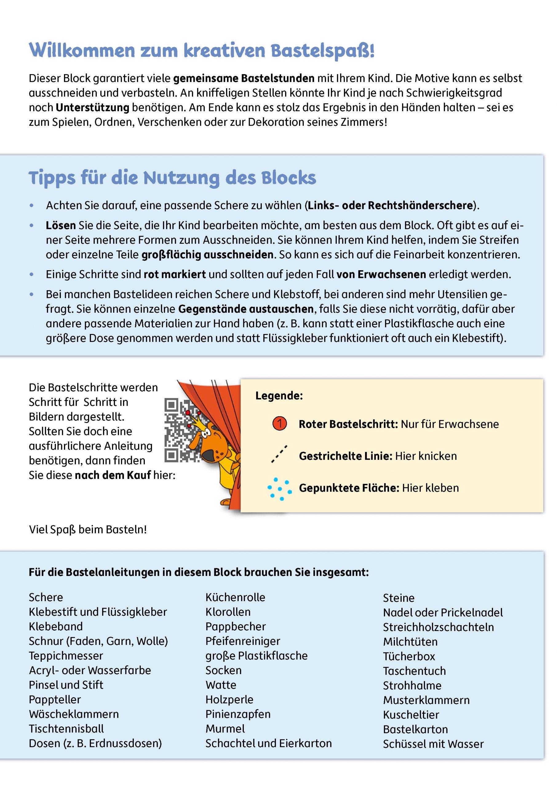 Hauschkaverlag Lass uns Basteln - Bastelbuch ab 4 Jahre Magie und Fabelwesen