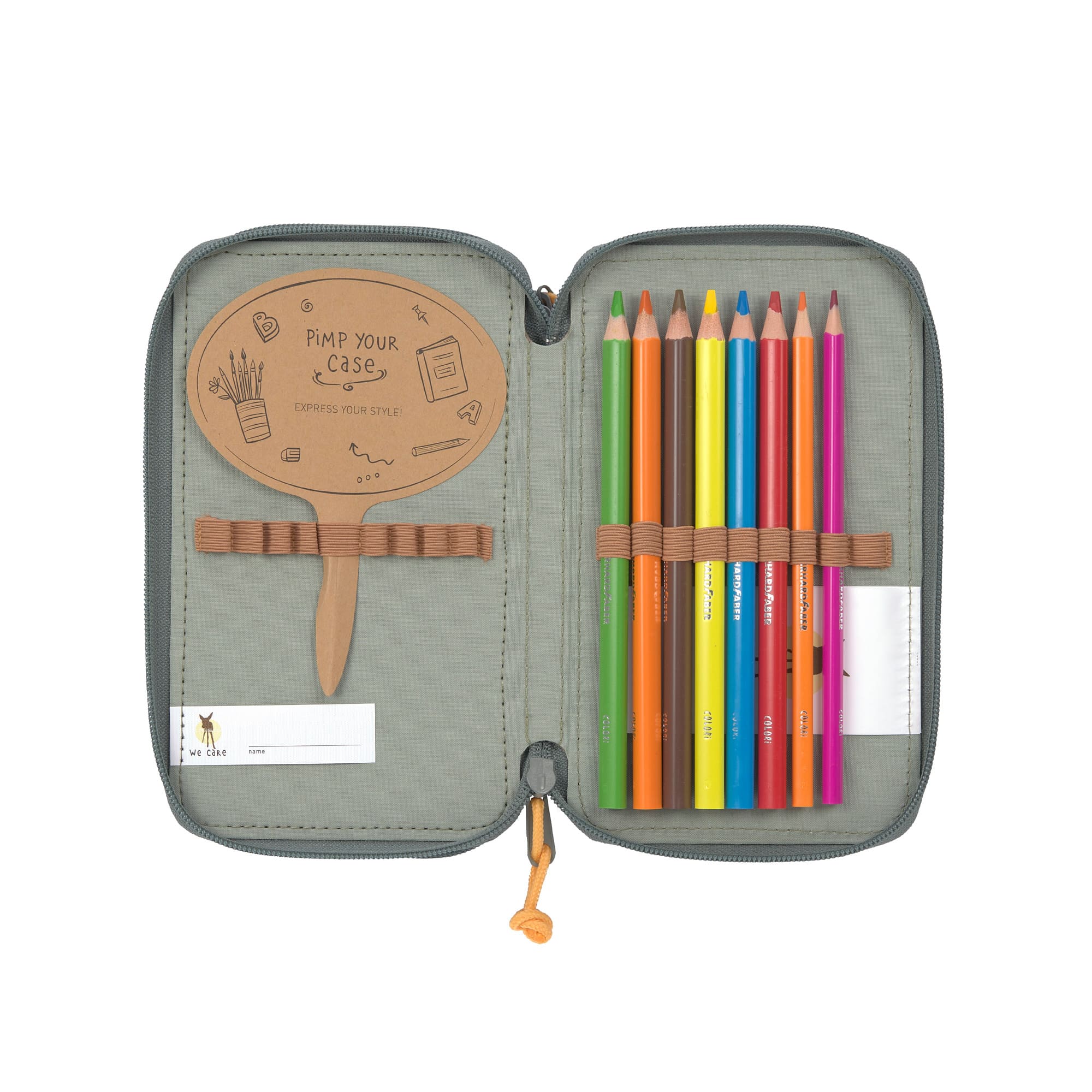 Lässig Federmäppchen mit drei Fächern Unique Rose Blue Black Lässig Federmäppchen mit drei Fächern Unique Rose Blue Black