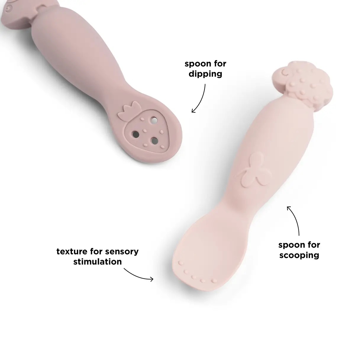 Done by Deer Babylöffel-Set tiny farm rosa Done by Deer Babylöffel-Set tiny farm rosa