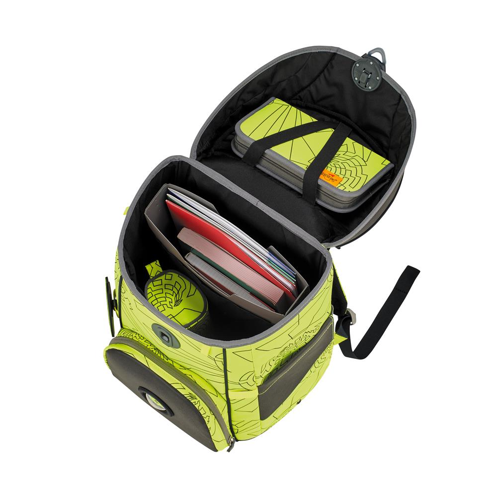 Der Die Das Schulranzen-Set Ergoflex Easy Superflash Neon Fighter Der Die Das Schulranzen-Set Ergoflex Easy Superflash Neon Fighter