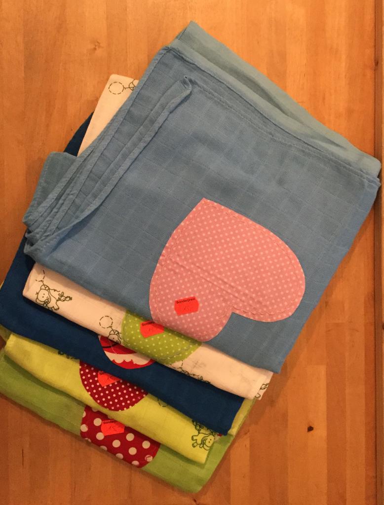 Lovelyforlong Spucktücher grün / Herz