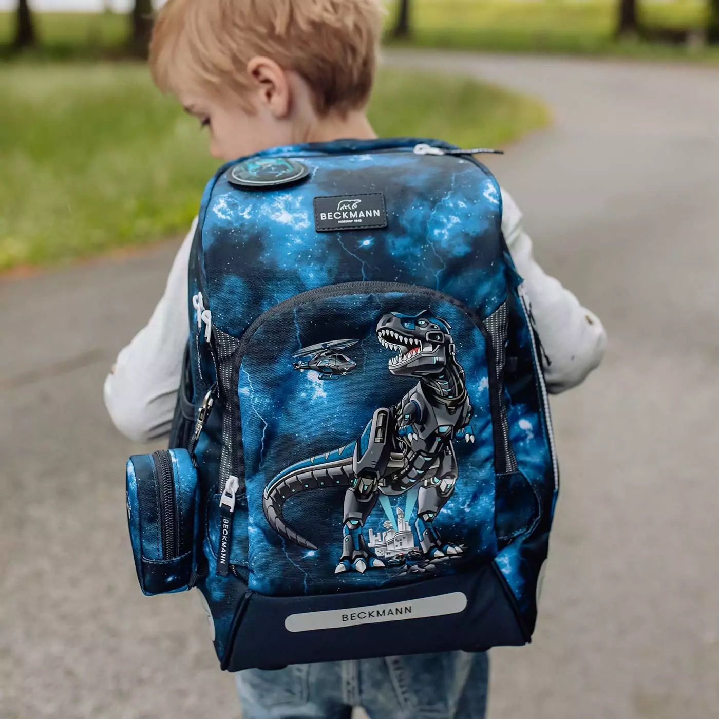 Beckmann Schulrucksack-Set Active Air FLX 6-teilig Tech Rex