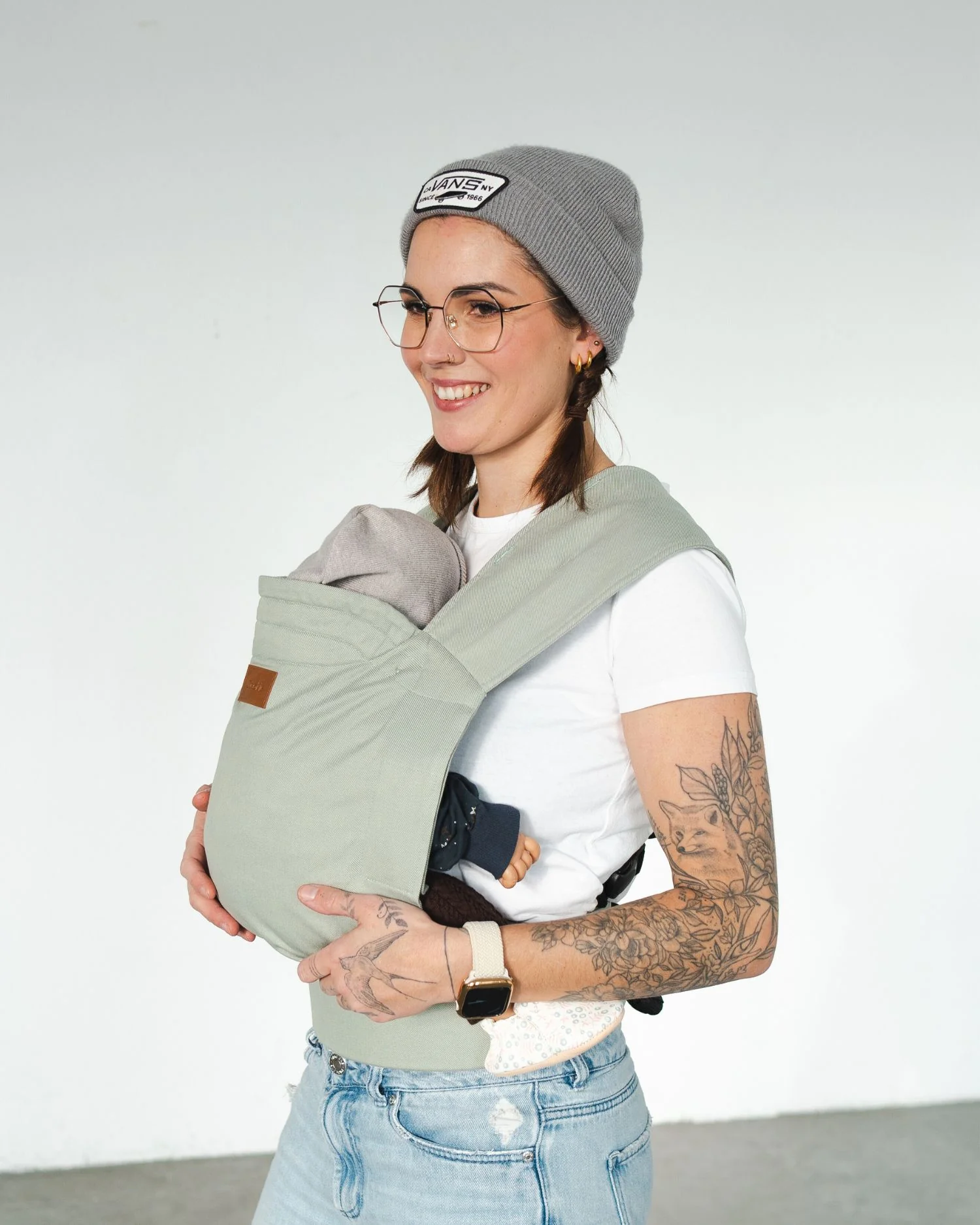 Qookie Vario Tragehilfe Leo Beige