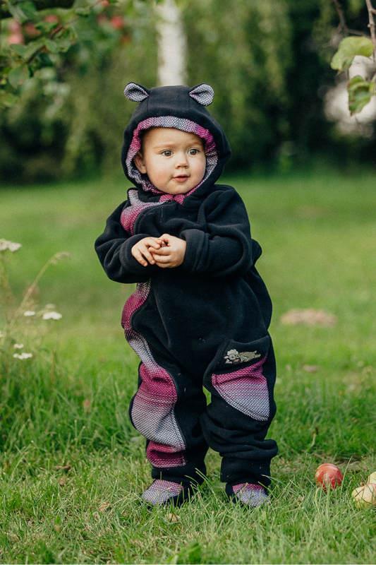 Lenny Lamb Fleeceoverall Gr. 68 Schwarz Little Herringbone Inspiration