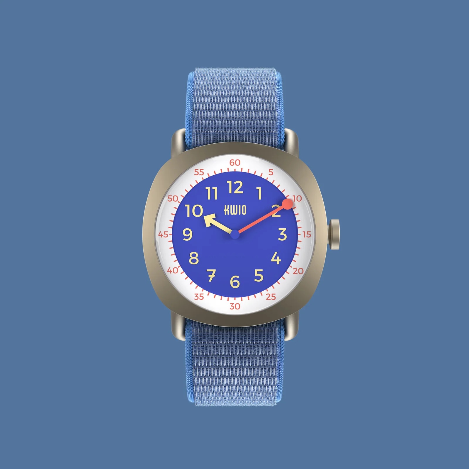 KWIO Tikk Armbanduhr für Kinder Nova Champagner/Blau