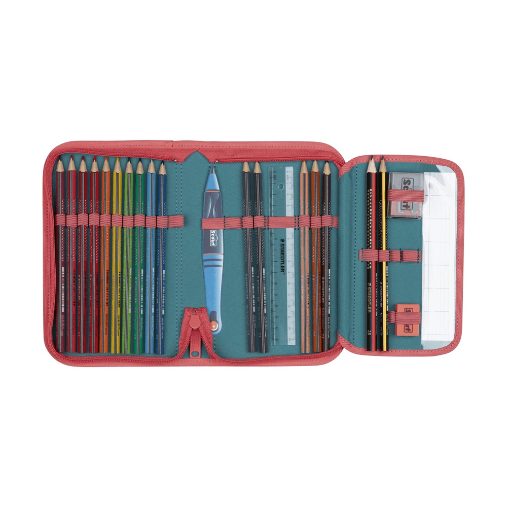 Scout Micro Schulranzen-Set 4-tlg. Safety Light Aloha